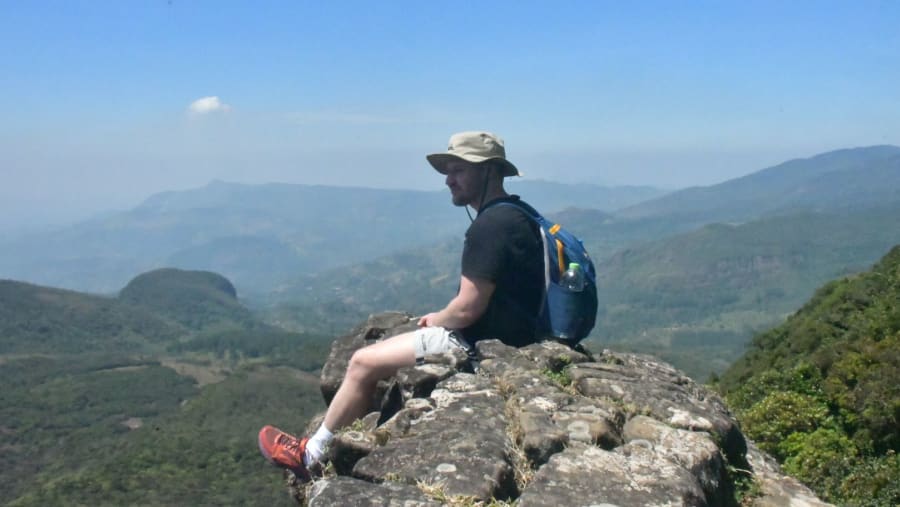View point at Knuckles Mountain Range Trek