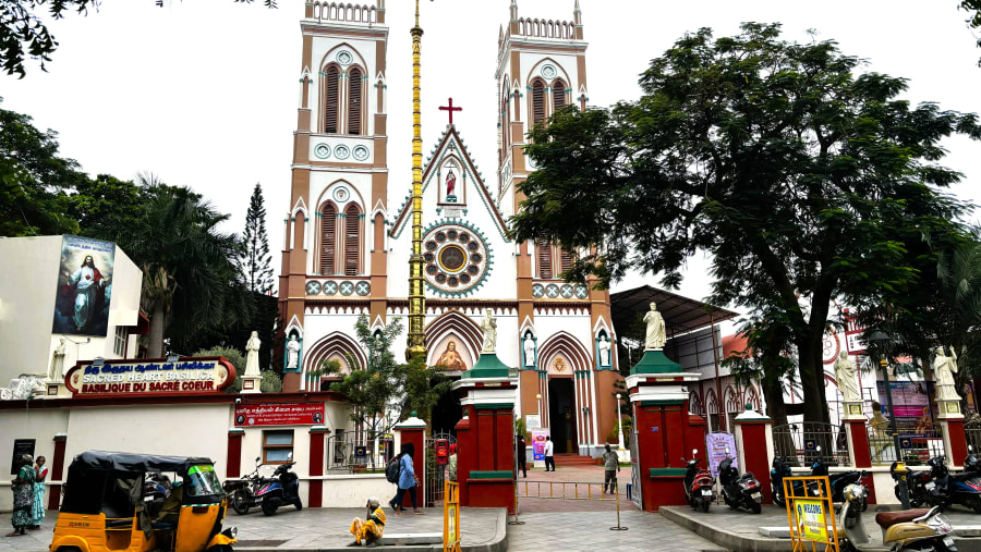 Basilica of the Sacred Heart of Jesus in Pondicherry