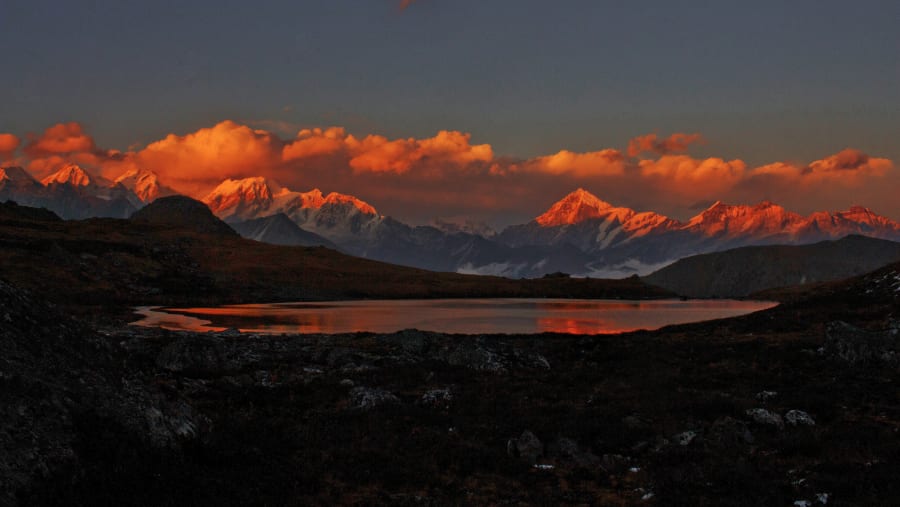 Sunrise in the mountains
