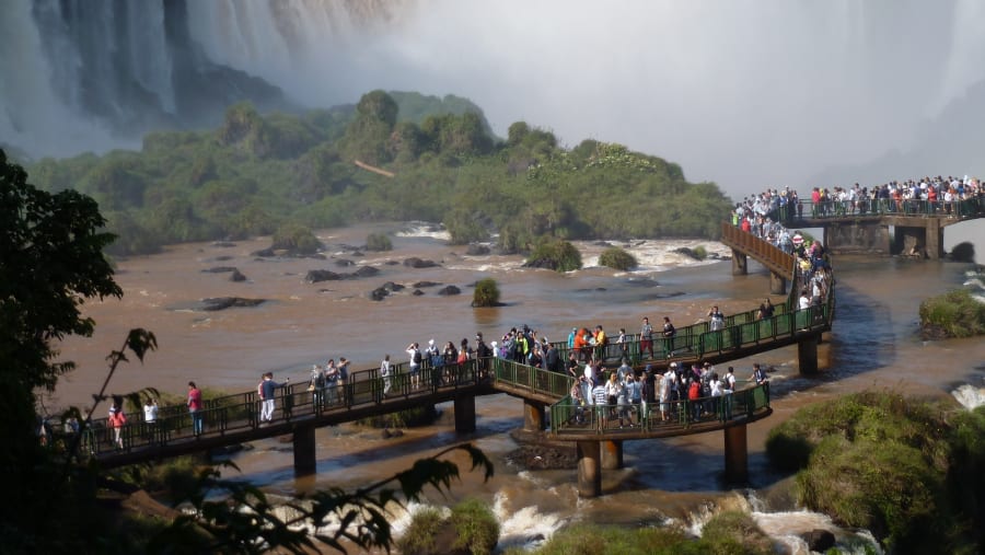 walkway to Iguazu Falls