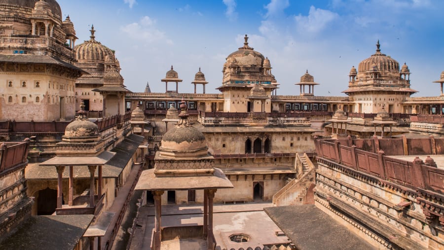 Jahangir Mahal in Orchha Fort.