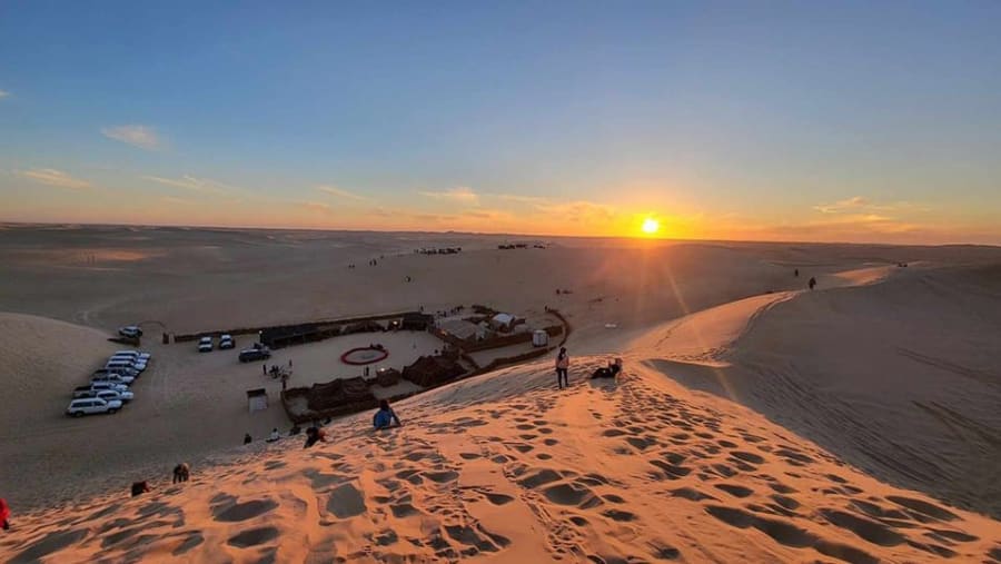 Witness a majestic sunset at Sahara Dessert