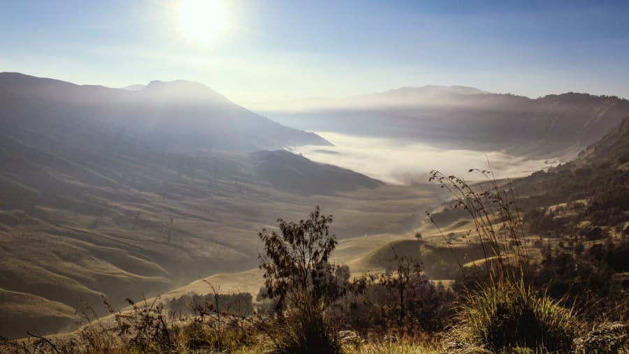 Sunrise view from Mount Bromo