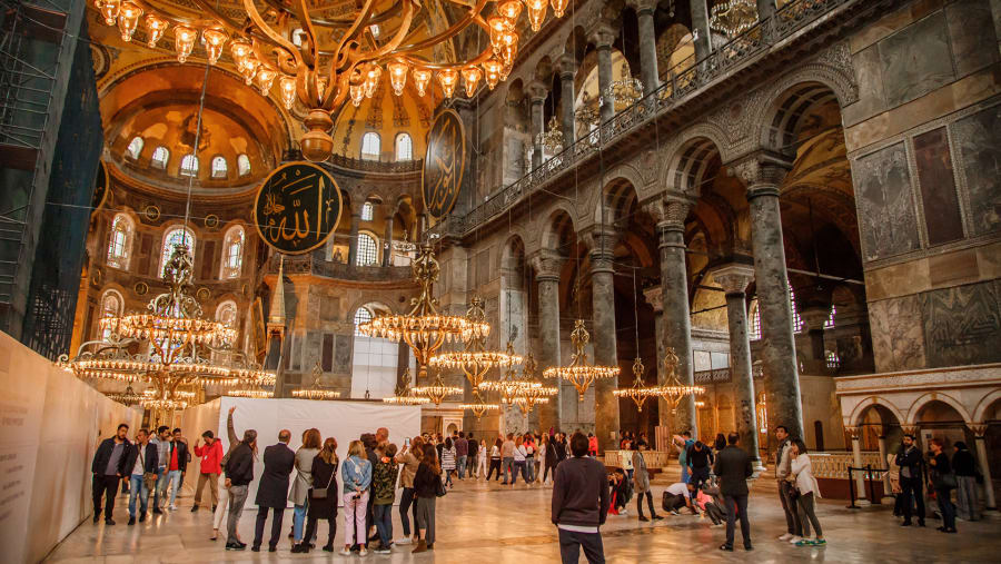 interior of Hagia Sophia