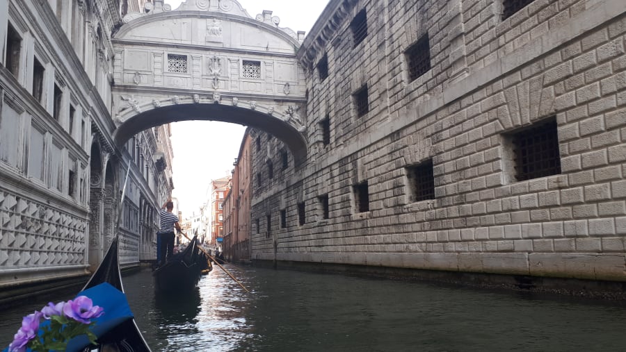 Gondola ride,Venice