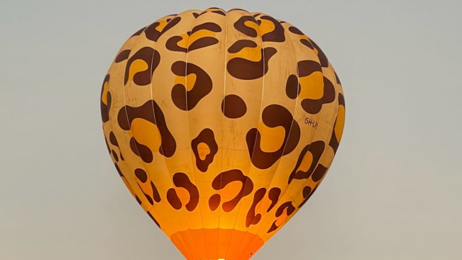 Travellers hot air ballooning