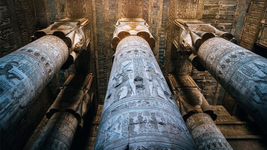 Dendera Temples, located about 2.5 kilometres south-east of Dendera, Egypt