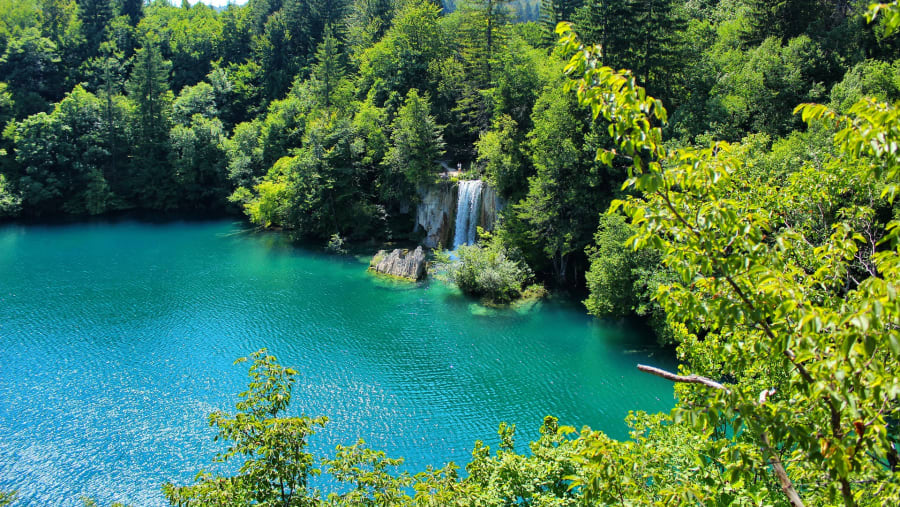 See the beautiful waterfall