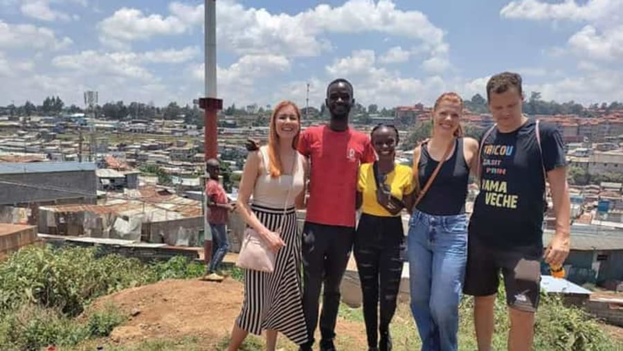 Explore the Kibera slum during a walking tour