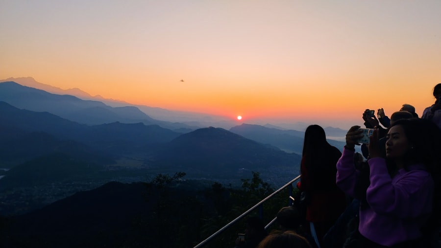 Sunrise View of Sarangkot, Pokhara, Nepal