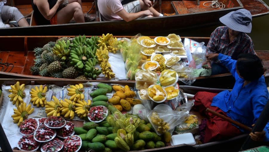 Floating market of Bangkok