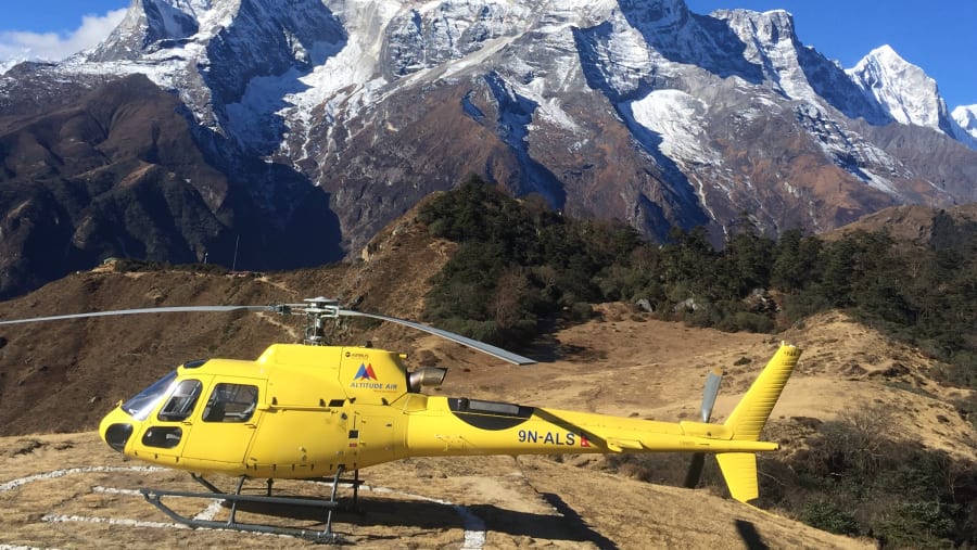 Fly over the Base Camp of Mount Everest