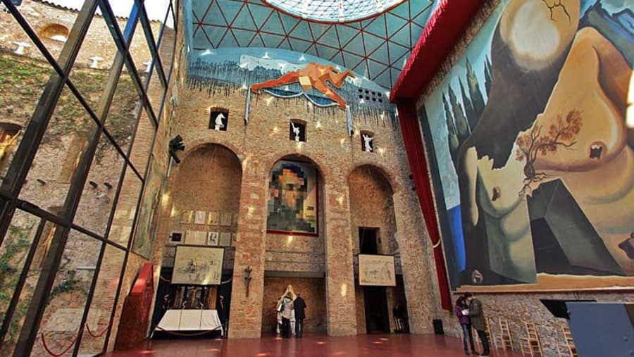 Interiors of the Dali Theatre-Museum