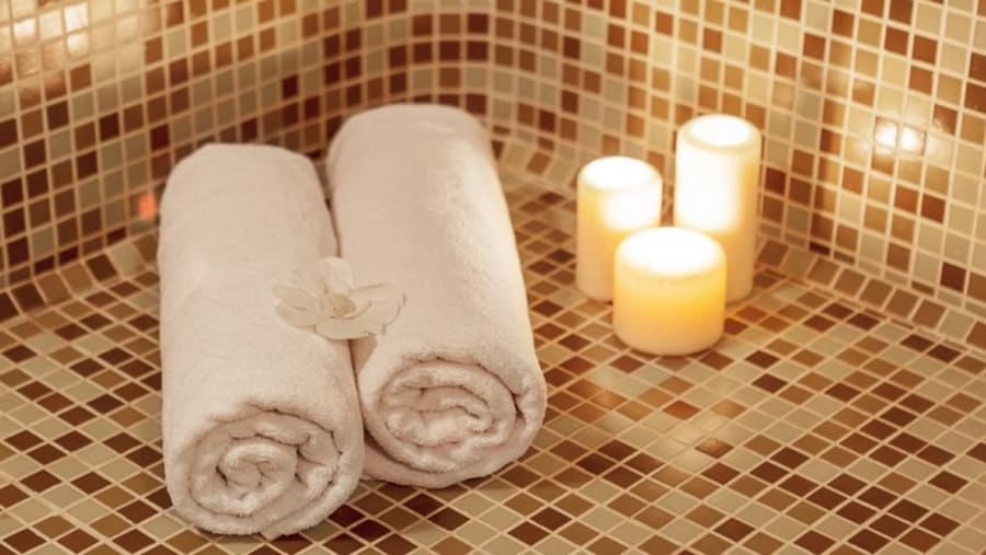 Towels and candles