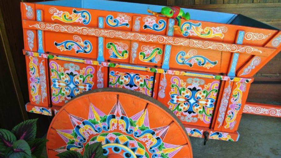 Oxcart factory in Sarchi