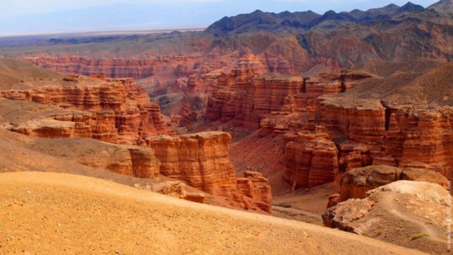 Top view of Charyn Canyon