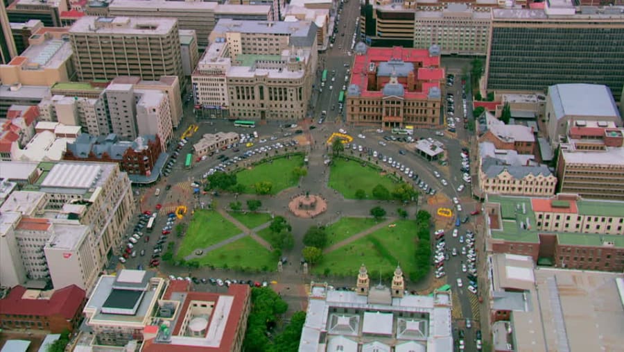 From the air