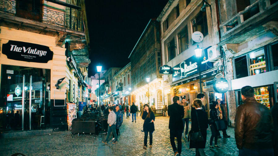 Night is Fun Here in Bucharest