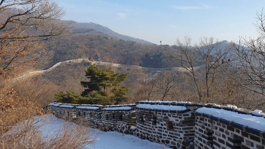 Winter view of Namhansanseong North Gate