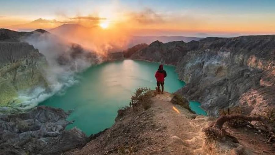Sunrise from Mount Ijen