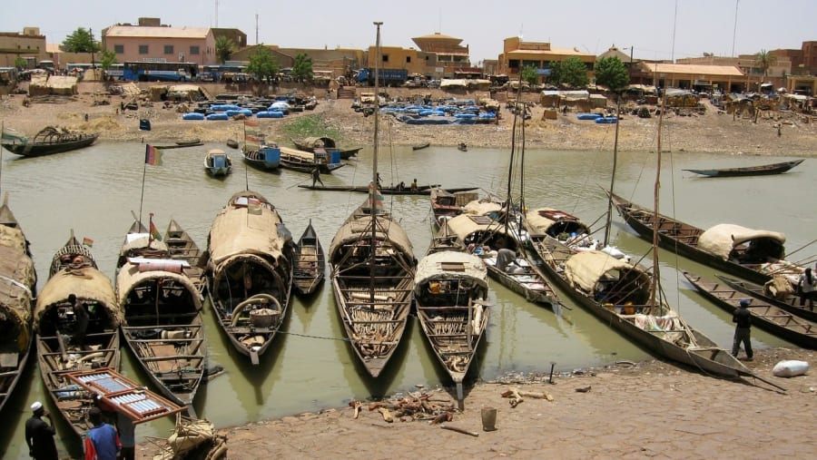 Port city of Mopti
