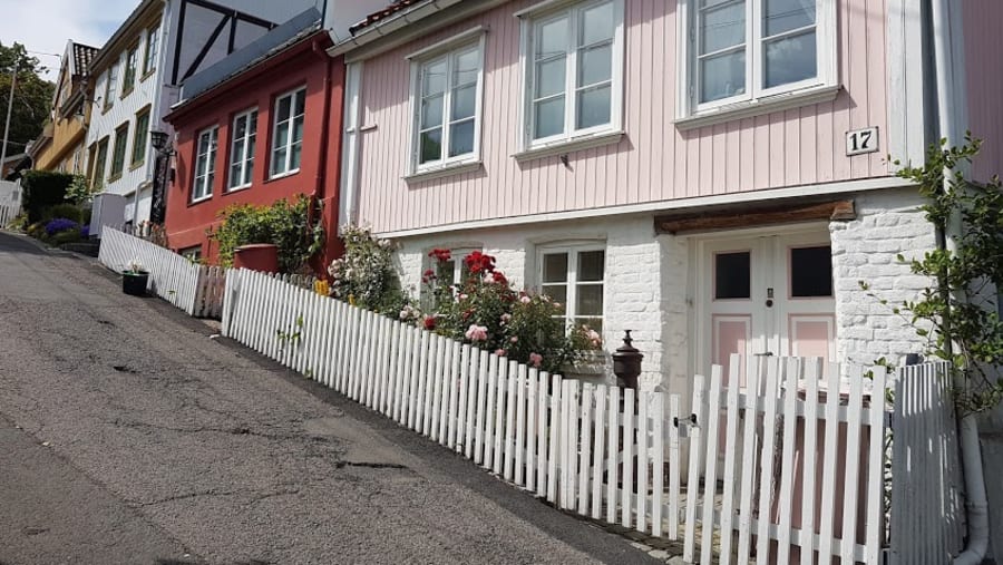 Colourful residential areas