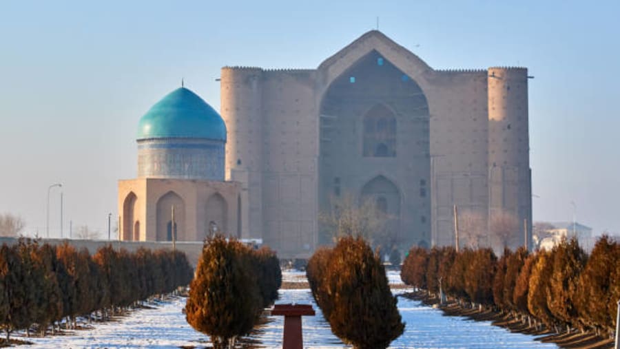 Mausoleum In Turkistan, Kazakhstan