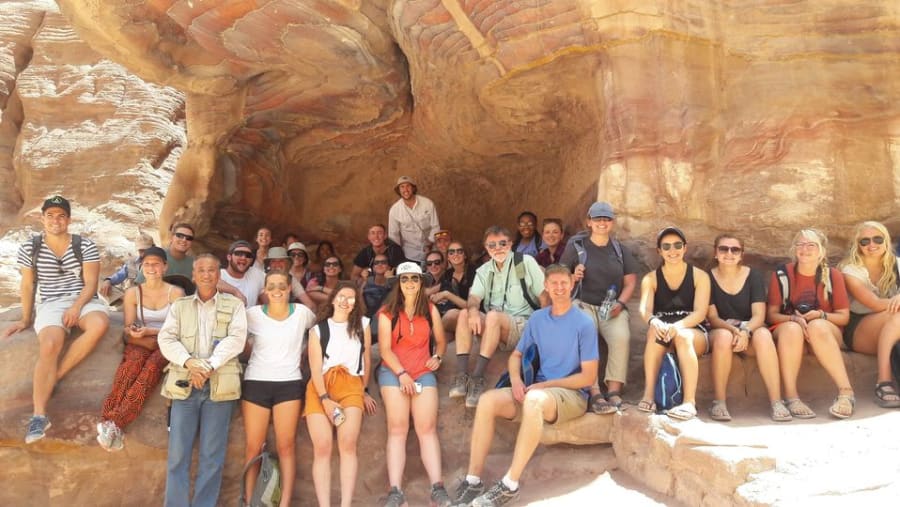 Guide with University students