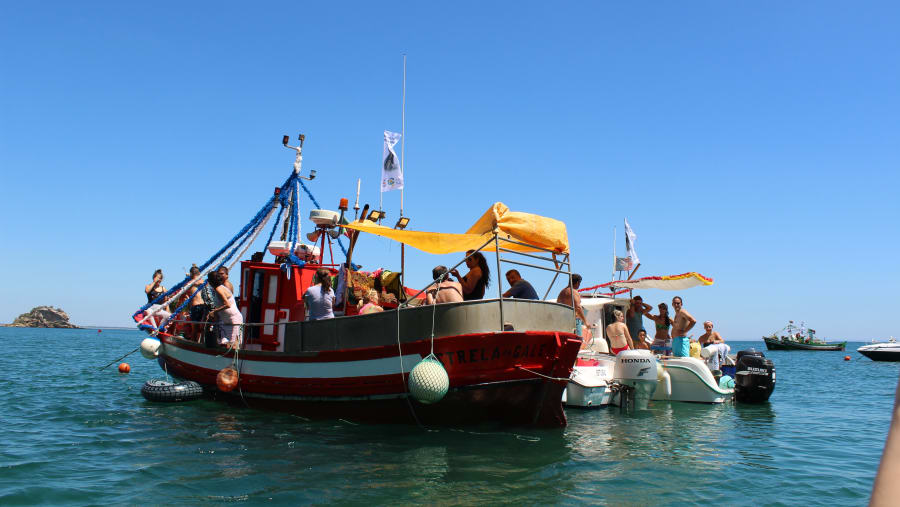 Boats in the Atlantic Ocean
