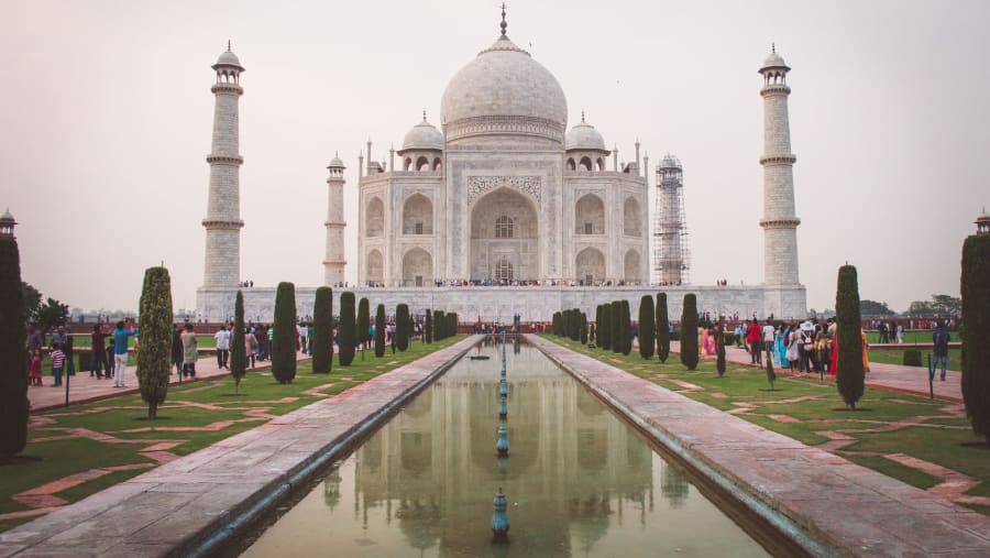 Admire the world-famous Taj Mahal