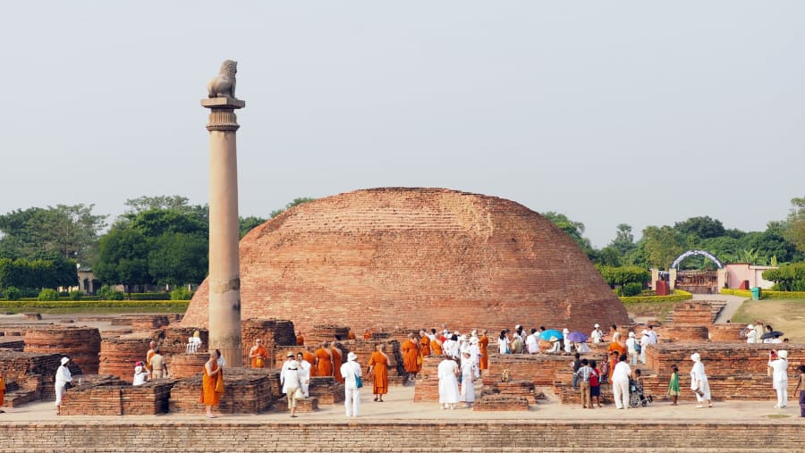 Ashoka Pillar located at Kutagarasala Vihara in Vaishali
