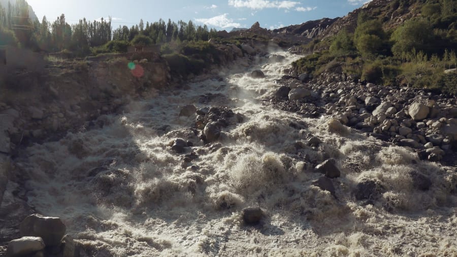 Rapid Rivers in Hunza Valley