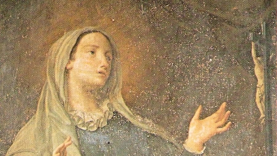 A painting of Saint Catherine Fieschi Adorno