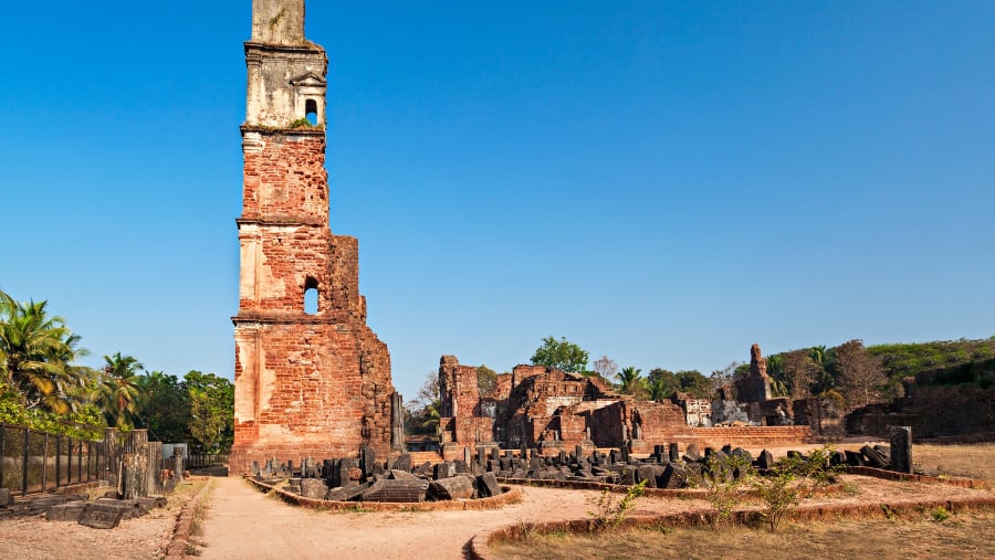 Augustine ruins in Old Goa.
