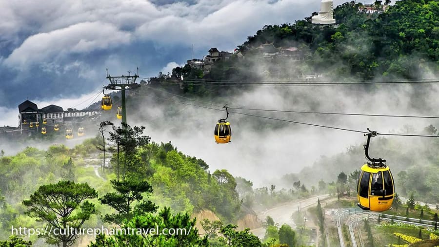 Cable car to Ba Na Hills