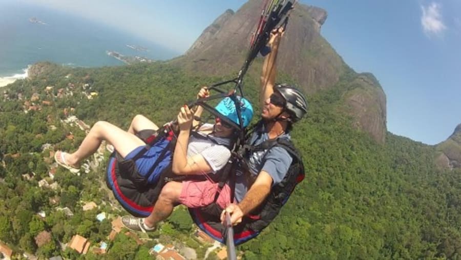 Paragliding over Rio
