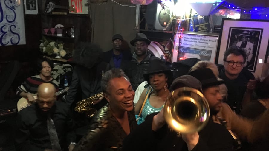 People Enjoying Jazz session