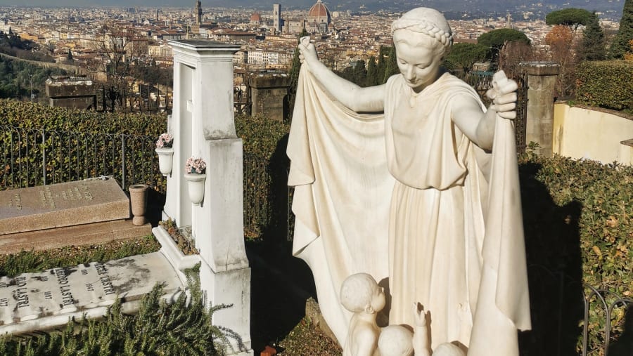 View of the city from the Cemetery
