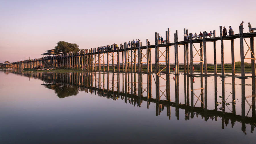U Bein Bridge in Myanmar