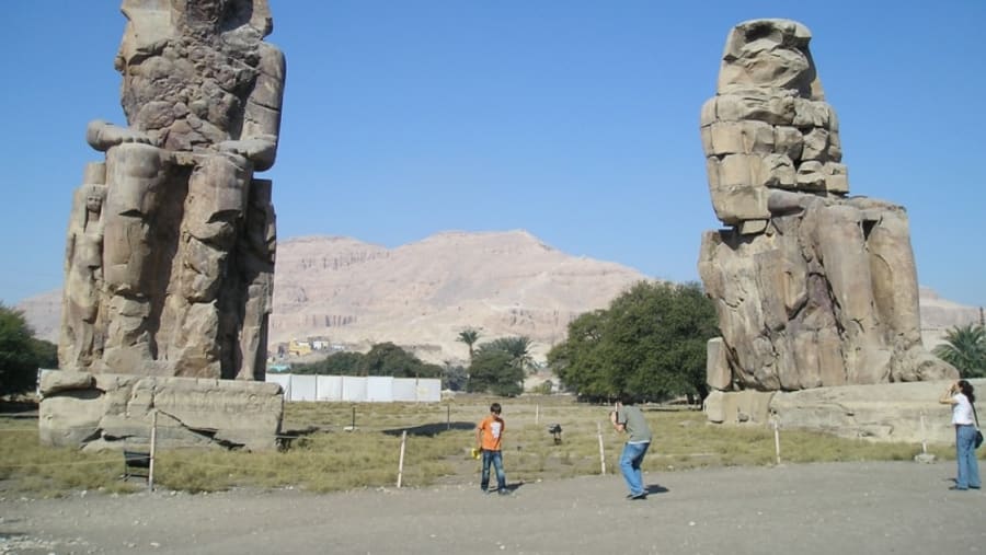 Colossi Of Memnon Complex In Luxor, Egypt