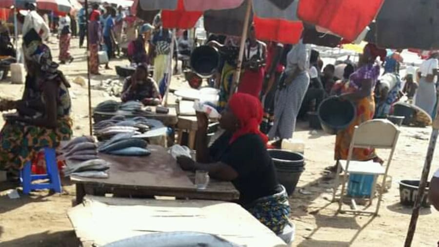 Tanji fish market
