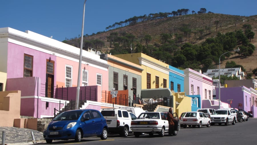 Colorful houses of Cape Town