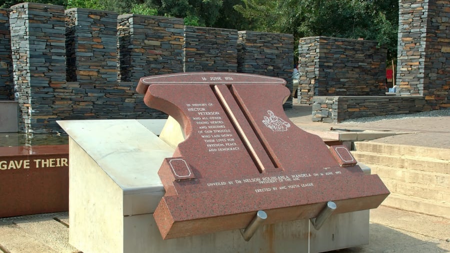 The Apartheid Memorial at Soweto.