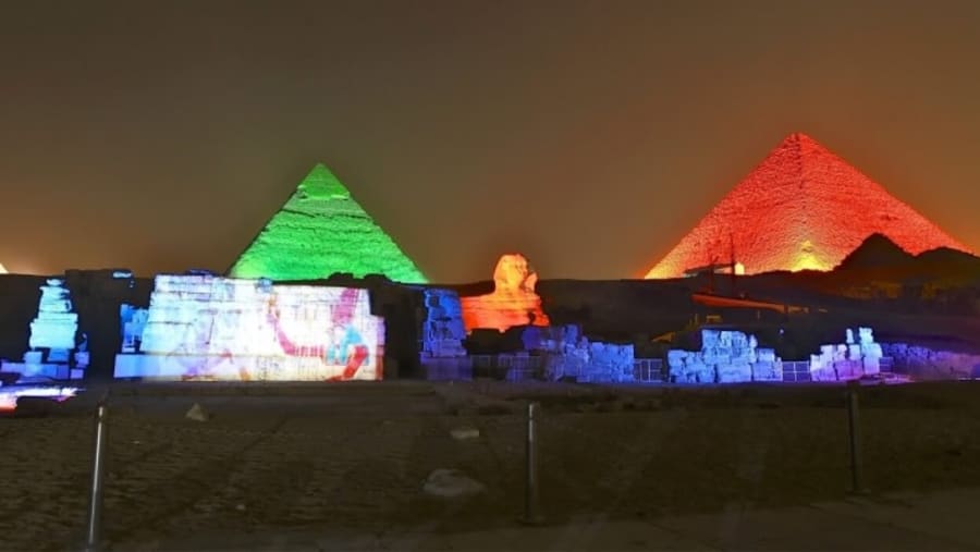 The Pyramids sound and light show