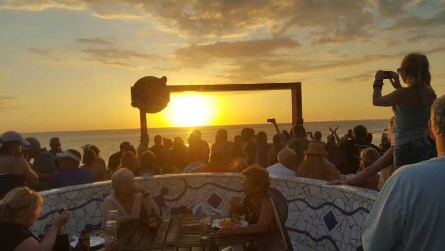 Enjoy sunset at the Negril Beach