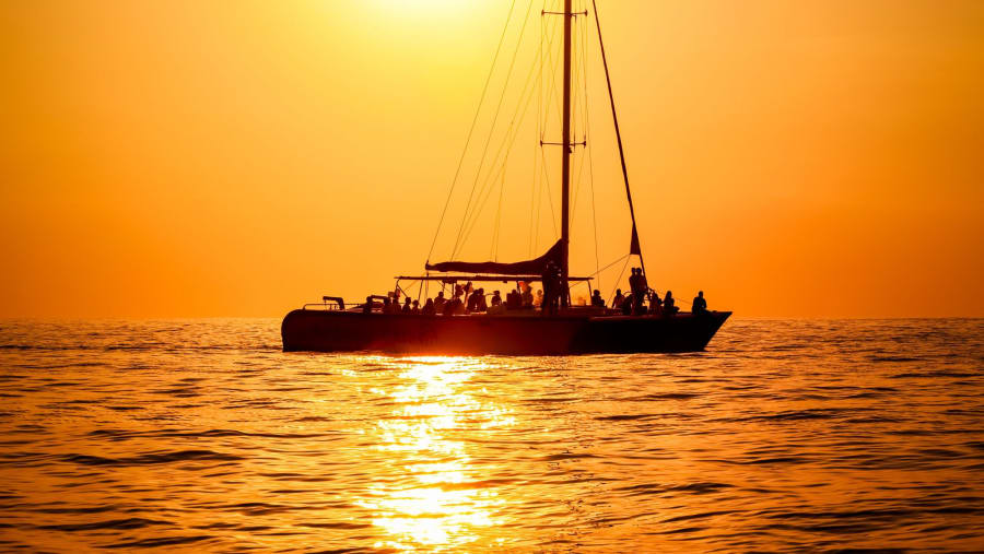 Enjoy sunset at the Negril Beach