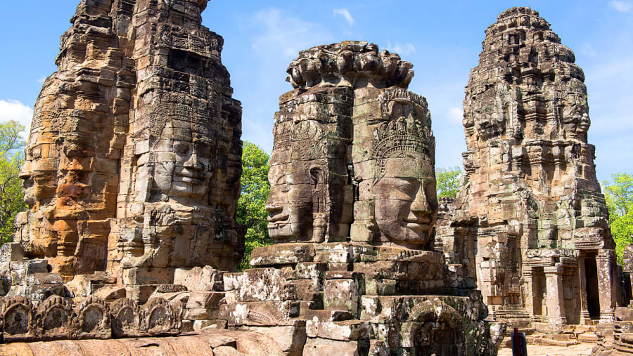 'Khmer's Smile' at Bayon Temple