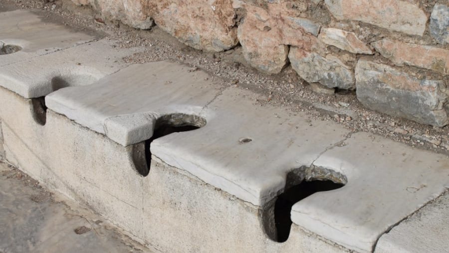 Ephesus Latrines, ancient drainage systems