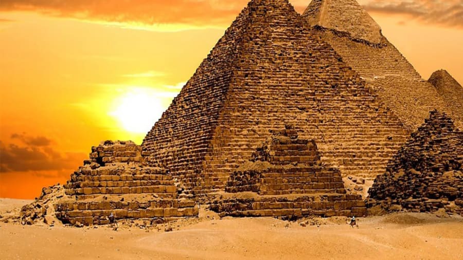 Giza Pyramids In Egypt