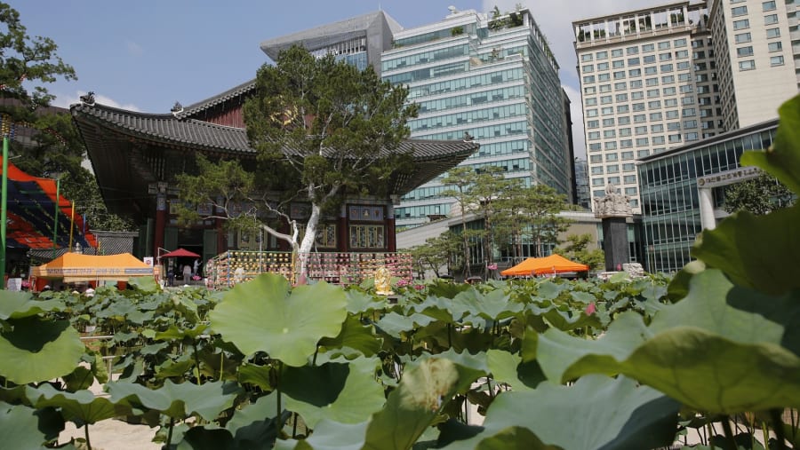 Jogyesa temple in Summer